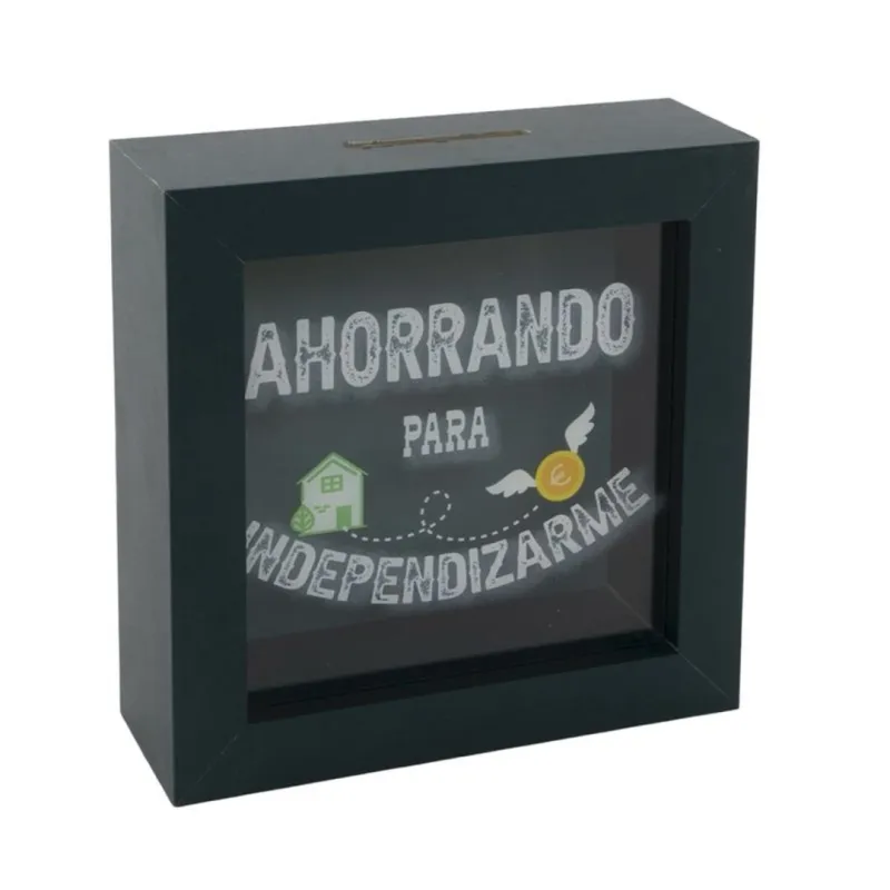 HUCHA DE MADERA - AHORRANDO PARA INDEPENDIZARME